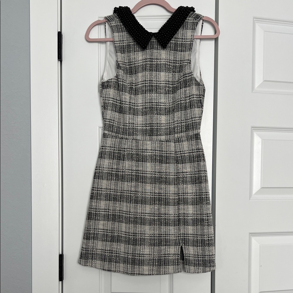 Francesca's Collections Black and White Textured Dress